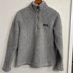 Patagonia Los Gatos 1/4 Zip Fleece Pullover Grey Gorpcore High Pile Sherpa S
